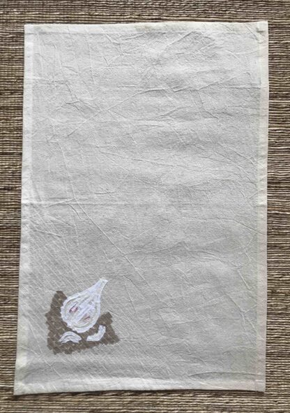 Garlic, Broccoli, Red Pepper Kitchen Towels Set of 3 - Image 2